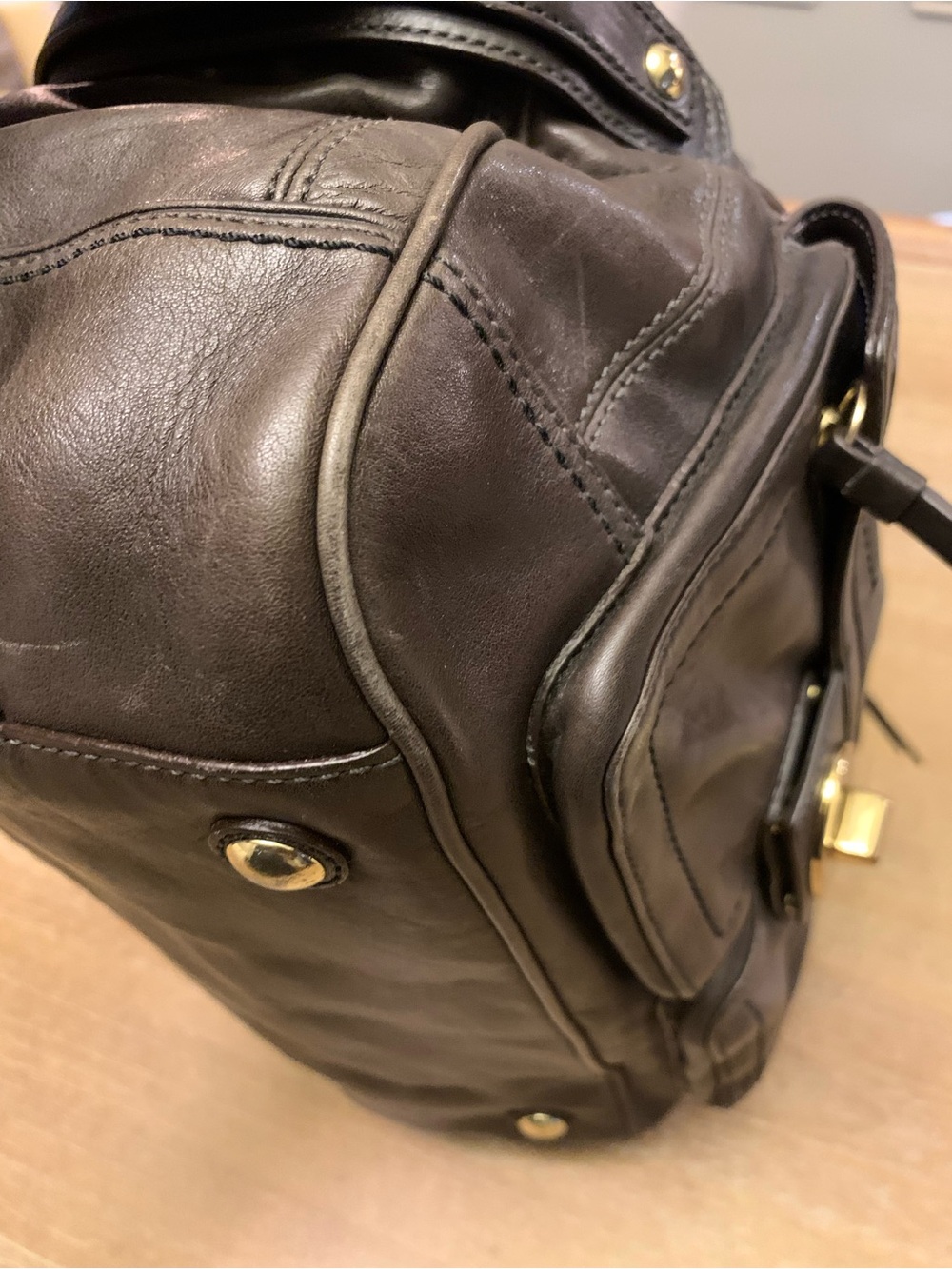 Vintage Coach  Hampton  Lindsay  Brown Leather Satchel - Picture 14 of 16